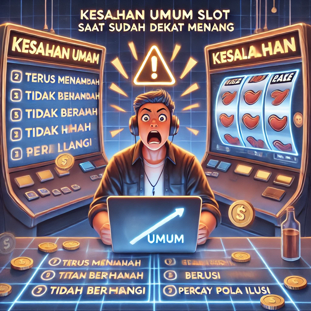 Kesalahan Umum Pemain Slot Saat Merasa “Sudah Dekat Menang”