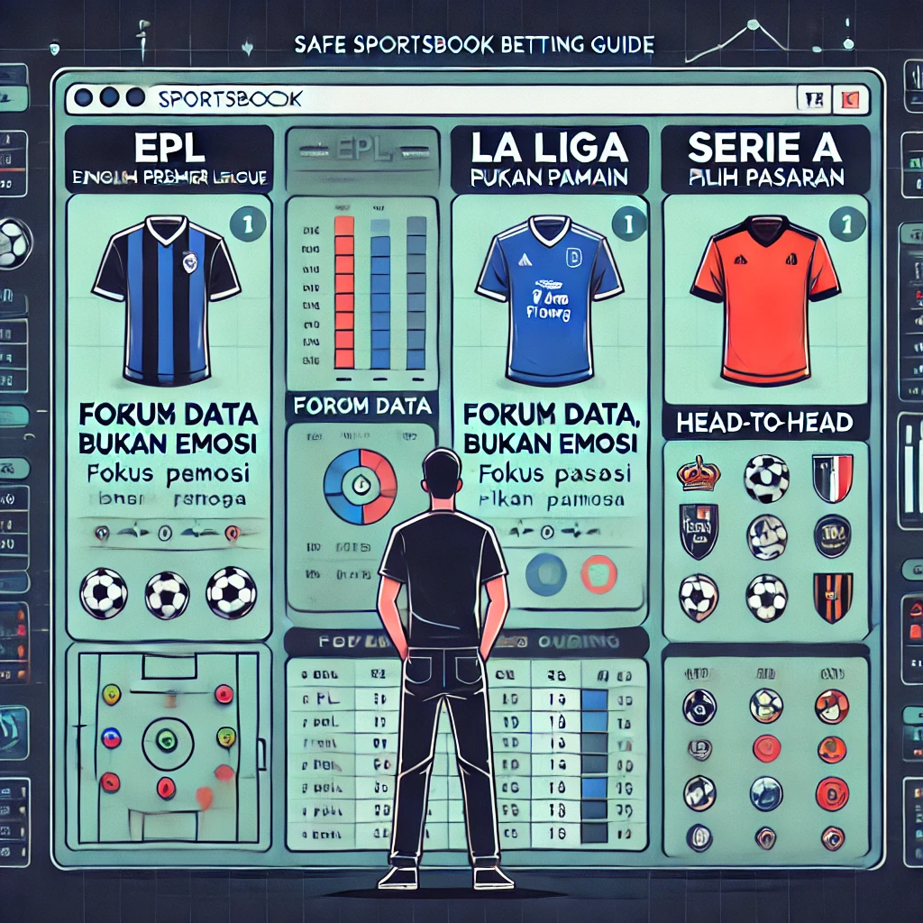 Panduan Bet Sportsbook Online Aman di Liga-Liga Populer: EPL, La Liga, Serie A