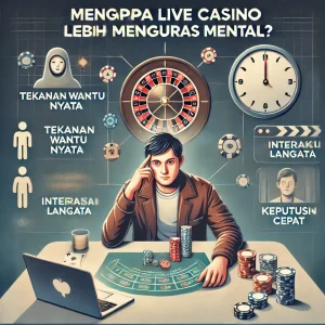 Live Casino Online : Mengapa Live Casino Lebih Menguras Mental?