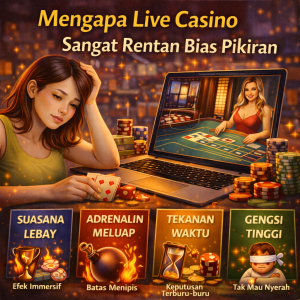 Live Casino Online : Mengapa Live Casino Sangat Rentan Bias Pikiran
