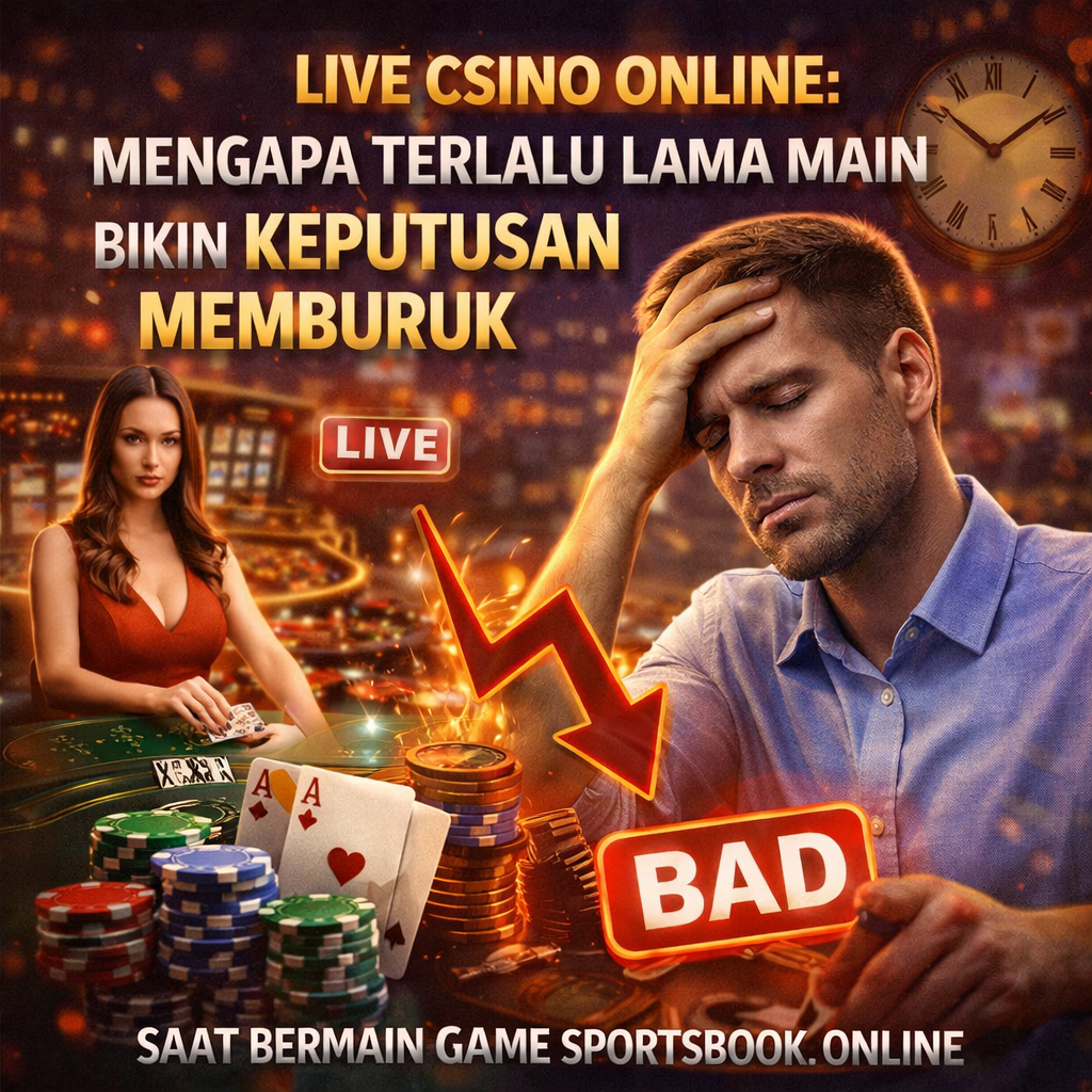 Live Casino Online: Mengapa Terlalu Lama Main Bikin Keputusan Memburuk