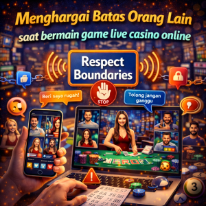 Live Casino Online : Menghargai Batas Orang Lain