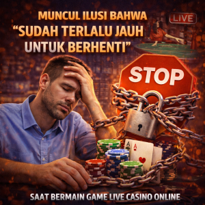 Live Casino Online : Muncul Ilusi Bahwa “Sudah Terlalu Jauh untuk Berhenti”