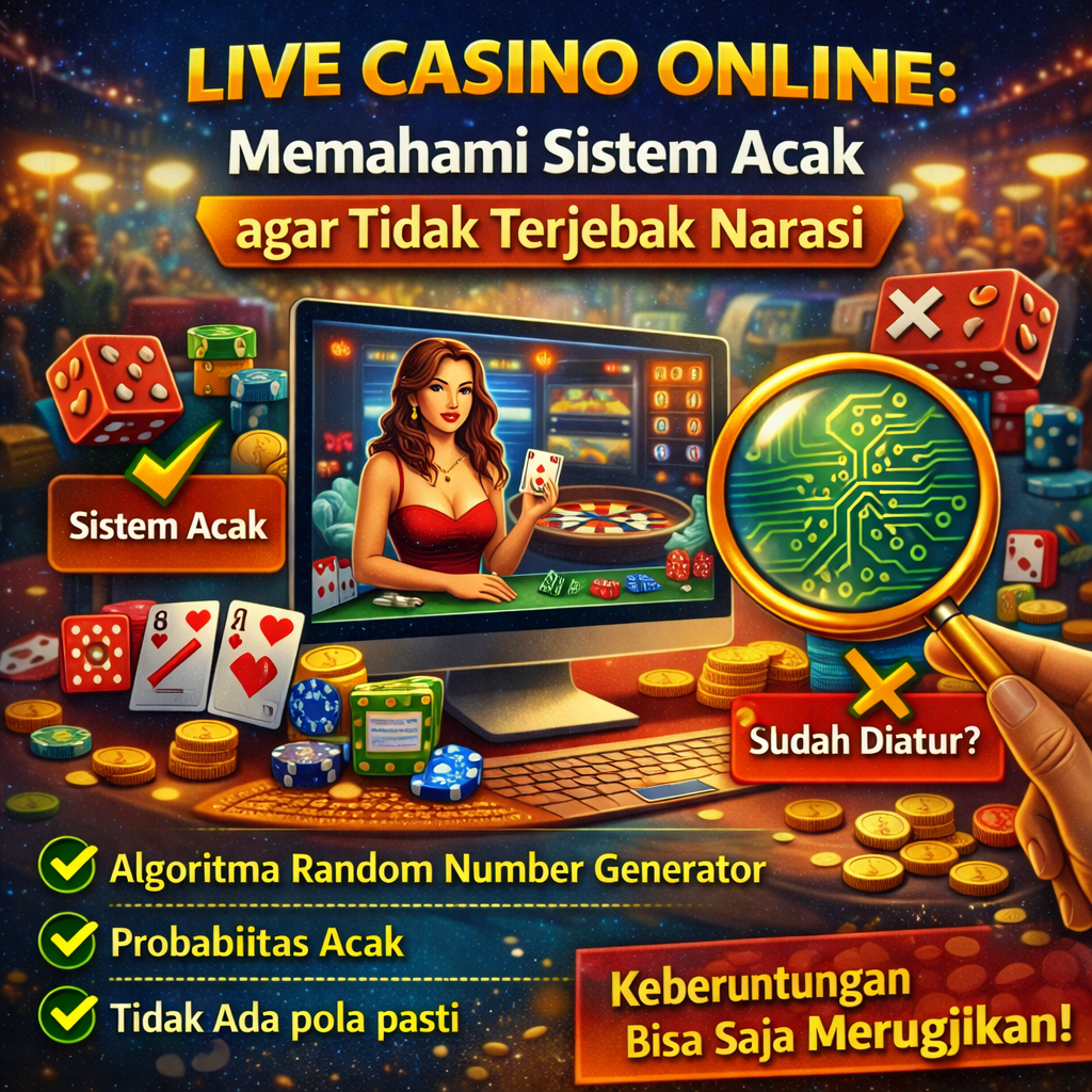 Live Casino Online: Memahami Sistem Acak agar Tidak Terjebak Narasi