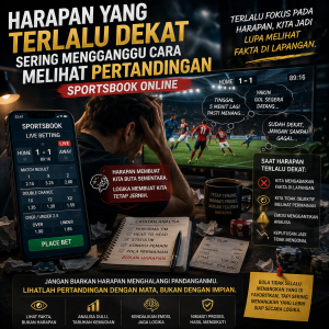 Sportsbook Online : Harapan yang Terlalu Dekat Sering Mengganggu Cara Melihat Pertandingan