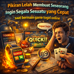 Togel Online : Pikiran Lelah Membuat Seseorang Ingin Segala Sesuatu yang Cepat
