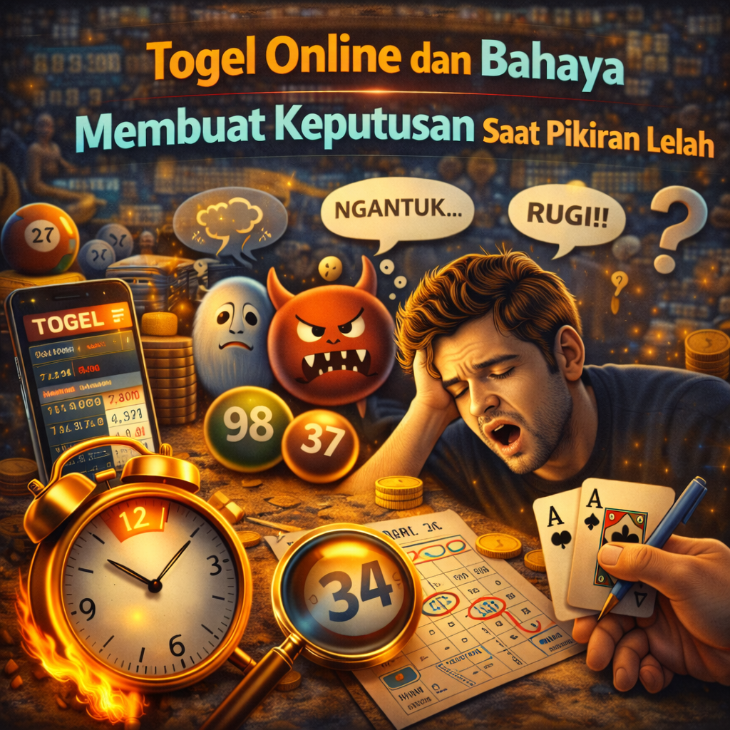 Togel Online dan Bahaya Membuat Keputusan Saat Pikiran Lelah