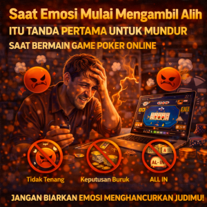Poker Online : Saat Emosi Mulai Mengambil Alih, Itu Tanda Pertama untuk Mundur